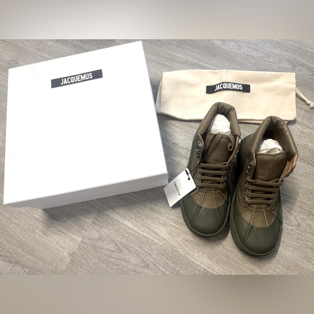 Jacquemus Olive and Khaki Sneakers